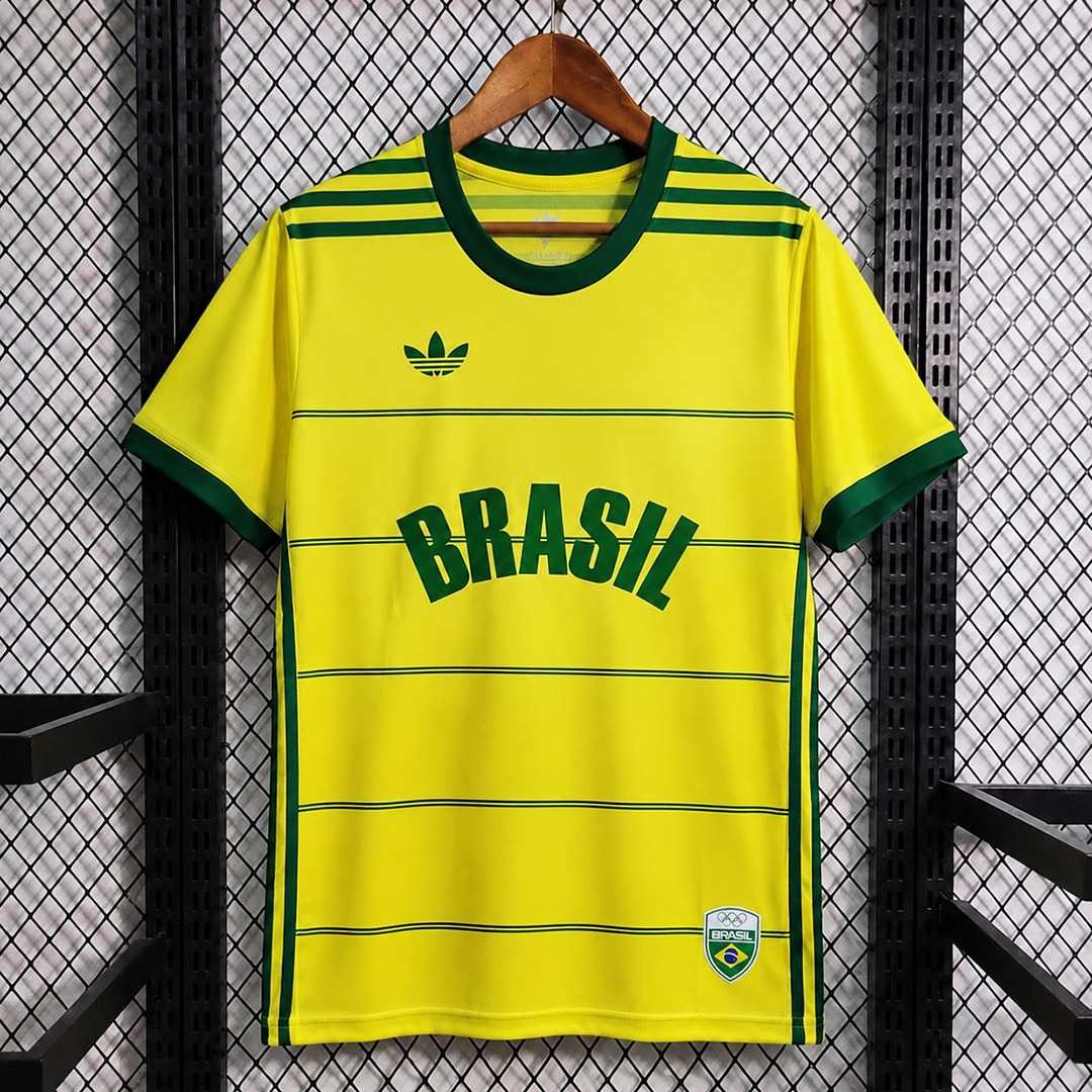 Camisa Brasil Olímpica Unissex 2026 Amarela Adidas