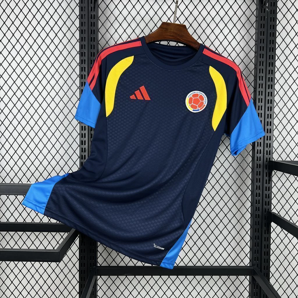 Camisa Seleção Colômbia Pré-Jogo Versão Torcedor Copa Do Mundo 2026 Marinho Adidas