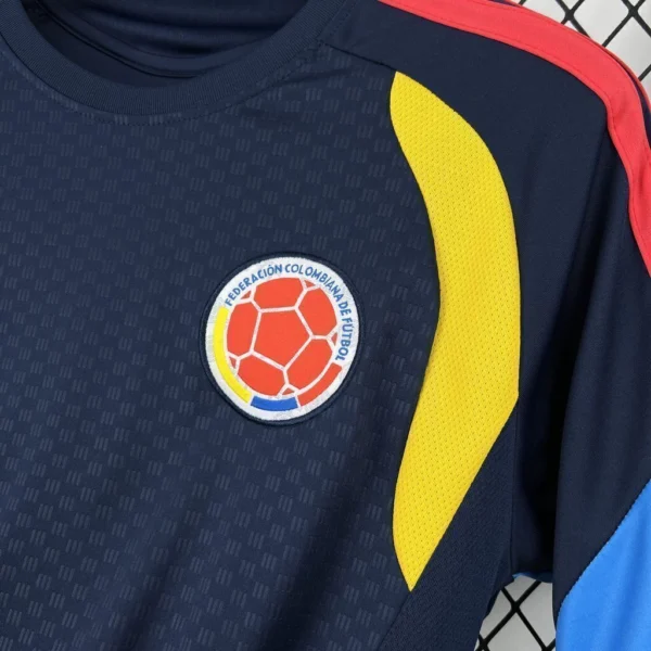 Camisa Seleção Colômbia Pré-Jogo Versão Torcedor Copa Do Mundo 2026 Marinho Adidas - Imagem 3