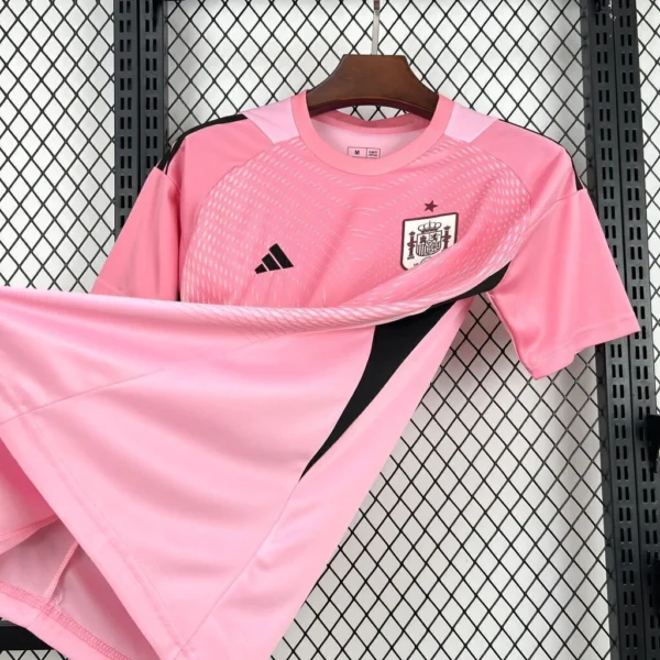Camisa Seleção Espanha Goleiro Versão Torcedor Copa Do Mundo 2026 Rosa Adidas - Imagem 2