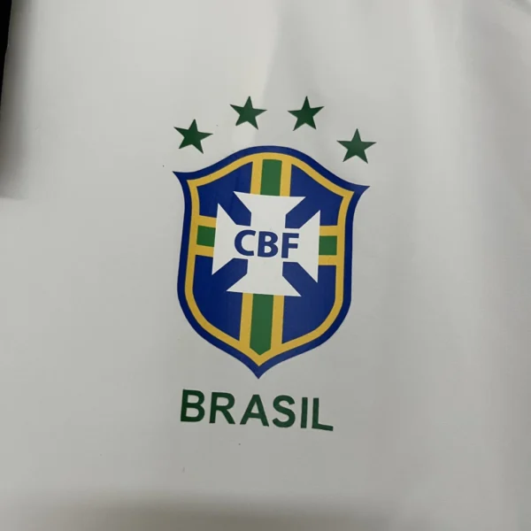Jaqueta Casaco Brasil Seleção Brasileira Corta Vento 1998 Branco Nike - Imagem 8