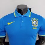 Camisa Seleção Brasil Polo Versão Torcedor Azul Nike - Imagem 2