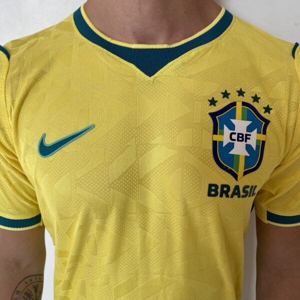 Camisa Brasil Seleção Brasileira Home Jogador Copa do Mundo 2026 Amarela Nike - Imagem 3