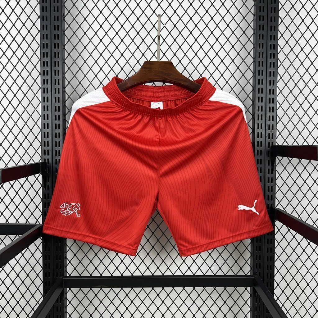 Calção Seleção Suíça Vermelho Copa do Mundo 2026 Puma