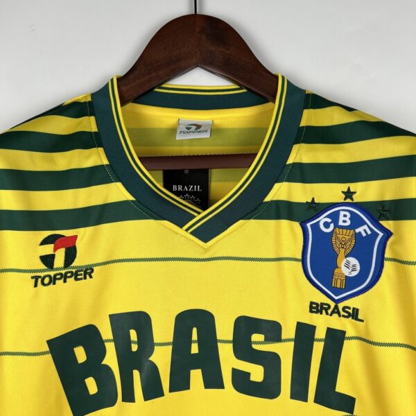 Camisa Brasil Seleção Brasileira Home 1984 Olimpíadas de Los Angeles Topper - Imagem 2