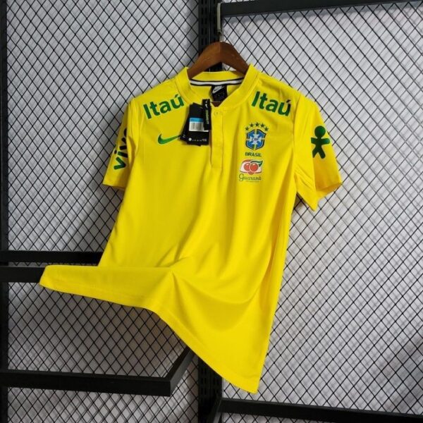 Camisa Seleção Brasil Pré-Jogo Versão Torcedor 2023 Amerela Nike - Imagem 2