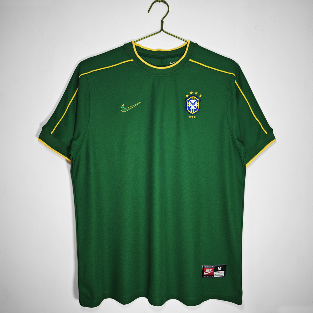Camisa Retrô Clássica Seleção Brasileira Brasil Goleiro – Nike Masculina  – 1998