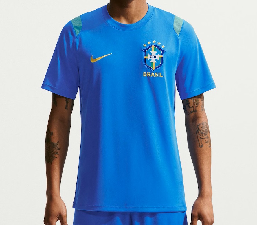 Camisa Seleção Brasil Pro-Academy Versão Torcedor Copa Do Mundo 2026 Azul Nike