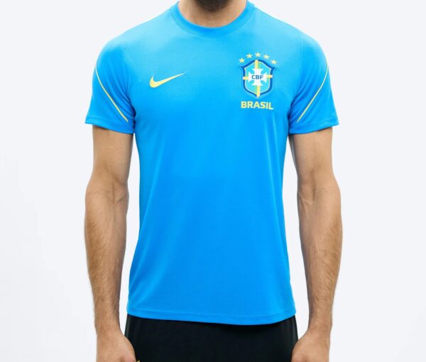 Camisa Seleção Brasil Casual Versão Torcedor Copa Do Mundo 2026 Azul Nike - Imagem 5