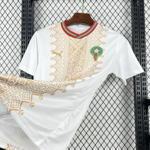 Camisa Seleção Marrocos Away Versão Torcedor Copa Do Mundo 2026 Branco Puma - Imagem 2