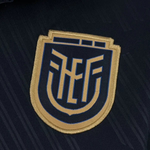 Camisa Seleção Equador Away Versão Torcedor Copa Do Mundo 2026 Preta Marathon - Imagem 5