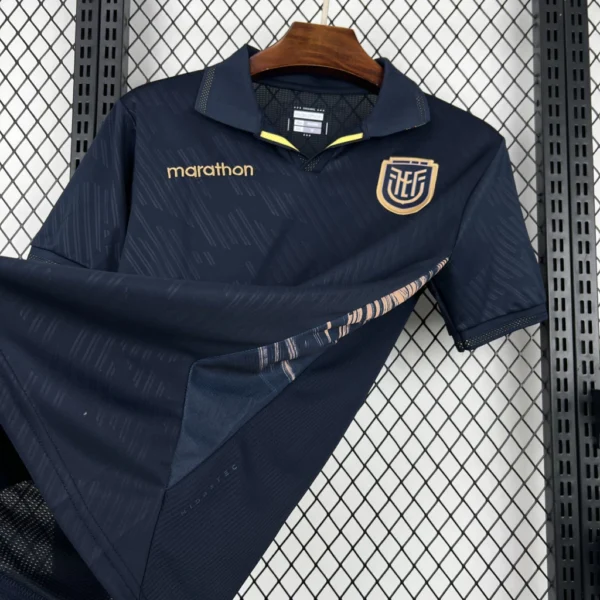 Camisa Seleção Equador Away Versão Torcedor Copa Do Mundo 2026 Preta Marathon - Imagem 2