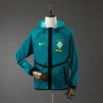 Jaqueta Casaco Brasil Seleção Brasileira Corta Vento 2026 Verde Nike