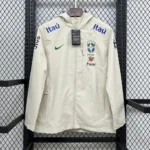 Jaqueta Casaco Brasil Seleção Brasileira Corta Vento 2026 Bege Nike