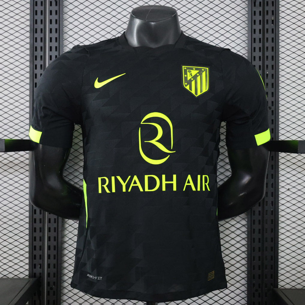 Camisa Atlético Madrid Away Versão Jogador 2026/27 Preta Nike