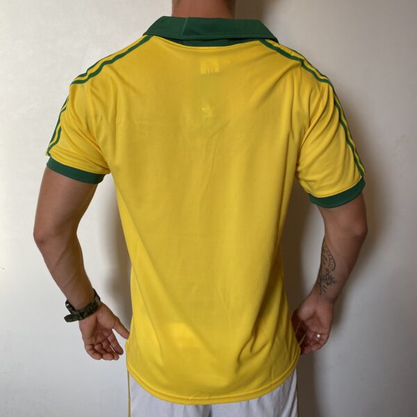 Camisa Retrô Clássica Seleção Brasileira Home - Brasil Amarela – 1979/80 Adidas - Imagem 10
