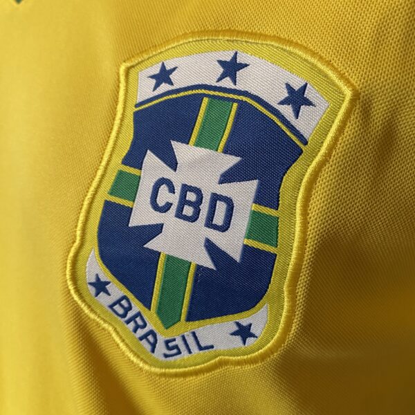 Camisa Retrô Clássica Seleção Brasileira Home - Brasil Amarela – 1979/80 Adidas - Imagem 7