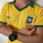 Camisa Retrô Clássica Seleção Brasileira Home - Brasil Amarela – 1979/80 Adidas - Imagem 4