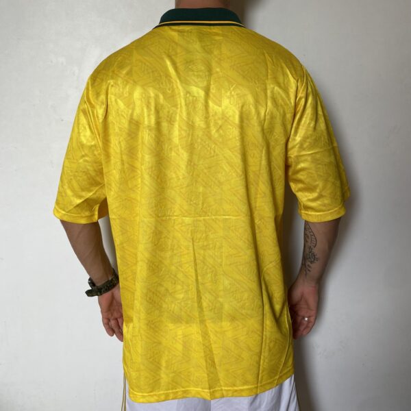 Camisa Retrô Clássica Seleção Brasileira Home - Brasil Amarela – 1991 Umbro - Imagem 3
