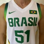 Camiseta Regata Basquete Brasil Olimpíadas Caboclo 51 2024 Paris Branca 2024-2025 Nike - Imagem 2