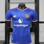 Camisa Manchester United Away Versão Jogador 2026/27 Azul Adidas