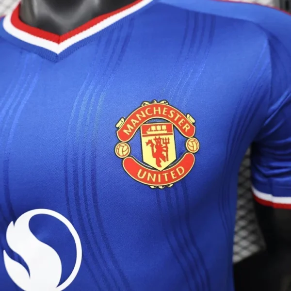 Camisa Manchester United Away Versão Jogador 2026/27 Azul Adidas - Imagem 3