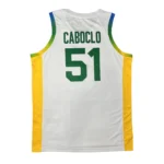 Camiseta Regata Basquete Brasil Olimpíadas Gui Santos 11 2024 Paris Branca 2024-2025 Nike - Imagem 9