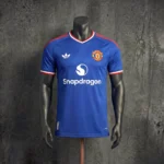Camisa Manchester United Away Versão Jogador 2026/27 Azul Adidas - Imagem 5