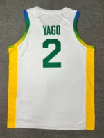 Camiseta Regata Basquete Brasil Olimpíadas Gui Santos 11 2024 Paris Branca 2024-2025 Nike - Imagem 12