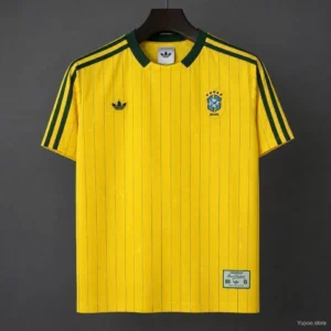 Camisa Brasil Seleção Brasileira Terrace Icons Unissex 2026 Amarela Adidas