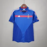 Camisa Retrô Clássica Seleção França Home 2004 Azul Adidas