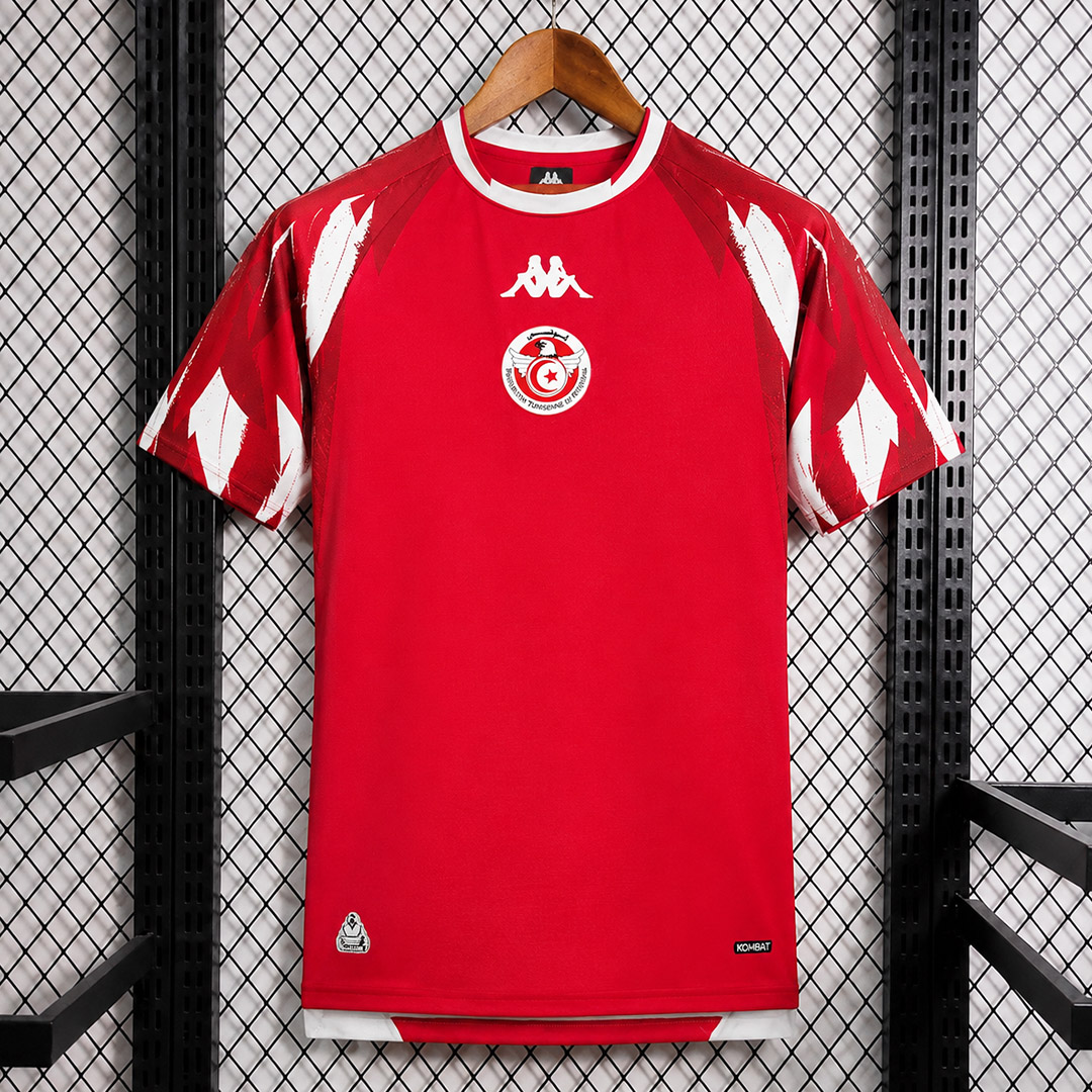 Camisa Seleção Tunísia Home Versão Torcedor Copa Do Mundo 2026 Kappa