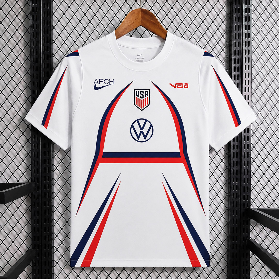 Camisa Seleção EUA Estados Unidos USA Pré-Jogo Versão Torcedor Copa Do Mundo 2026 Nike