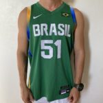 Camiseta Regata Basquete Brasil Olimpíadas Caboclo 51 2024 Paris Verde 2024-2025 Nike
