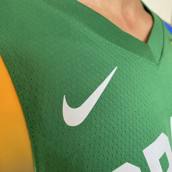 Camiseta Regata Basquete Brasil Olimpíadas Caboclo 51 2024 Paris Verde 2024-2025 Nike - Imagem 5