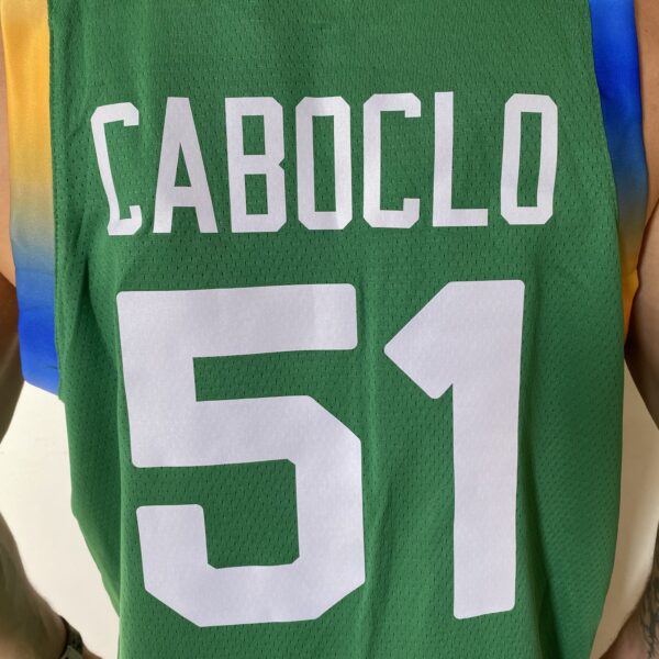 Camiseta Regata Basquete Brasil Olimpíadas Caboclo 51 2024 Paris Verde 2024-2025 Nike - Imagem 9