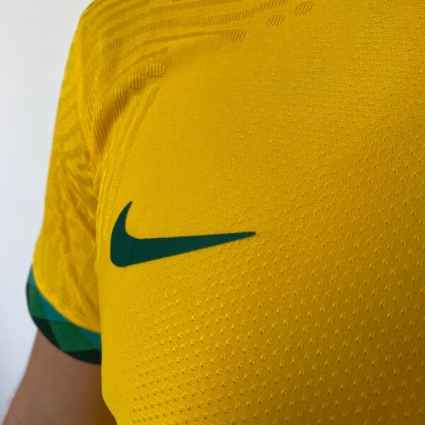 Camisa Brasil Seleção Brasileira Home Versão Jogador 2021 Amarela Nike - Imagem 5