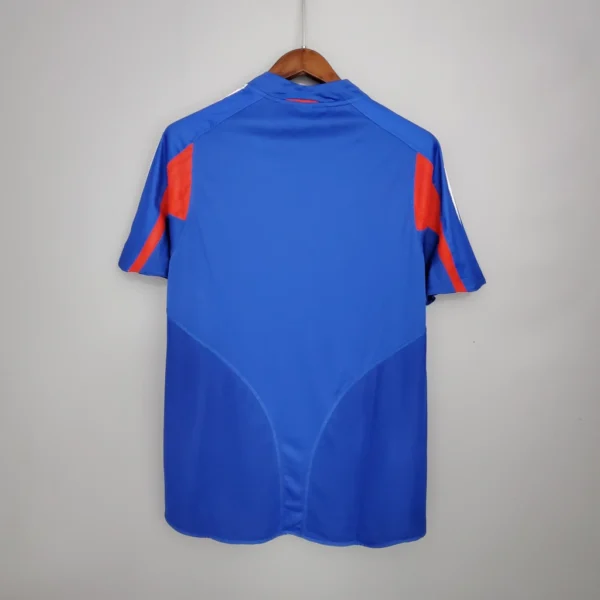 Camisa Retrô Clássica Seleção França Home 2004 Azul Adidas - Imagem 3