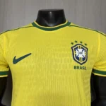 Camisa Retrô Brasil Seleção Brasileira Home Versão Jogador 1998 Concept Amarela Nike - Imagem 2