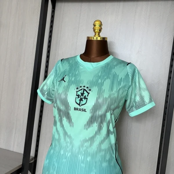 Camisa Brasil Seleção Brasileira Goleiro Feminina Copa do Mundo 2026 Verde Nike - Imagem 4