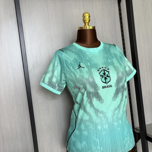 Camisa Brasil Seleção Brasileira Goleiro Feminina Copa do Mundo 2026 Verde Nike - Imagem 3