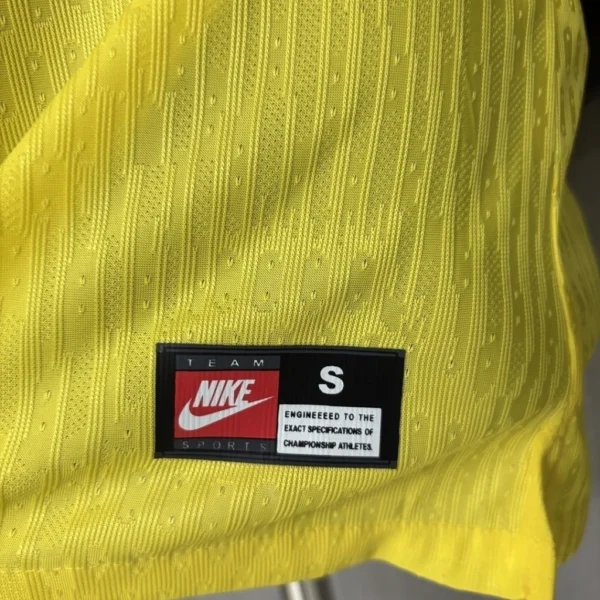 Camisa Retrô Brasil Seleção Brasileira Home Versão Jogador 1998 Concept Amarela Nike - Imagem 7