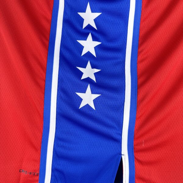 Camiseta Regata NBA Philadelphia 76ers - LeBron James 23 - Statement Vermelha 2026/27 Jordan - Imagem 7