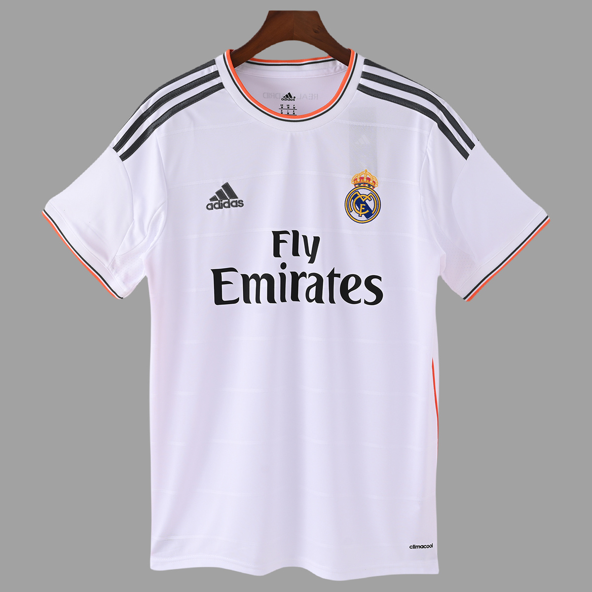 13_14 Real Madrid Home Retro Soccer Jersey 0_ZT Camisa Retrô Real Madrid Home Ronaldo 7 - CR7 - 2013/2014 Adidas - Imagem 1