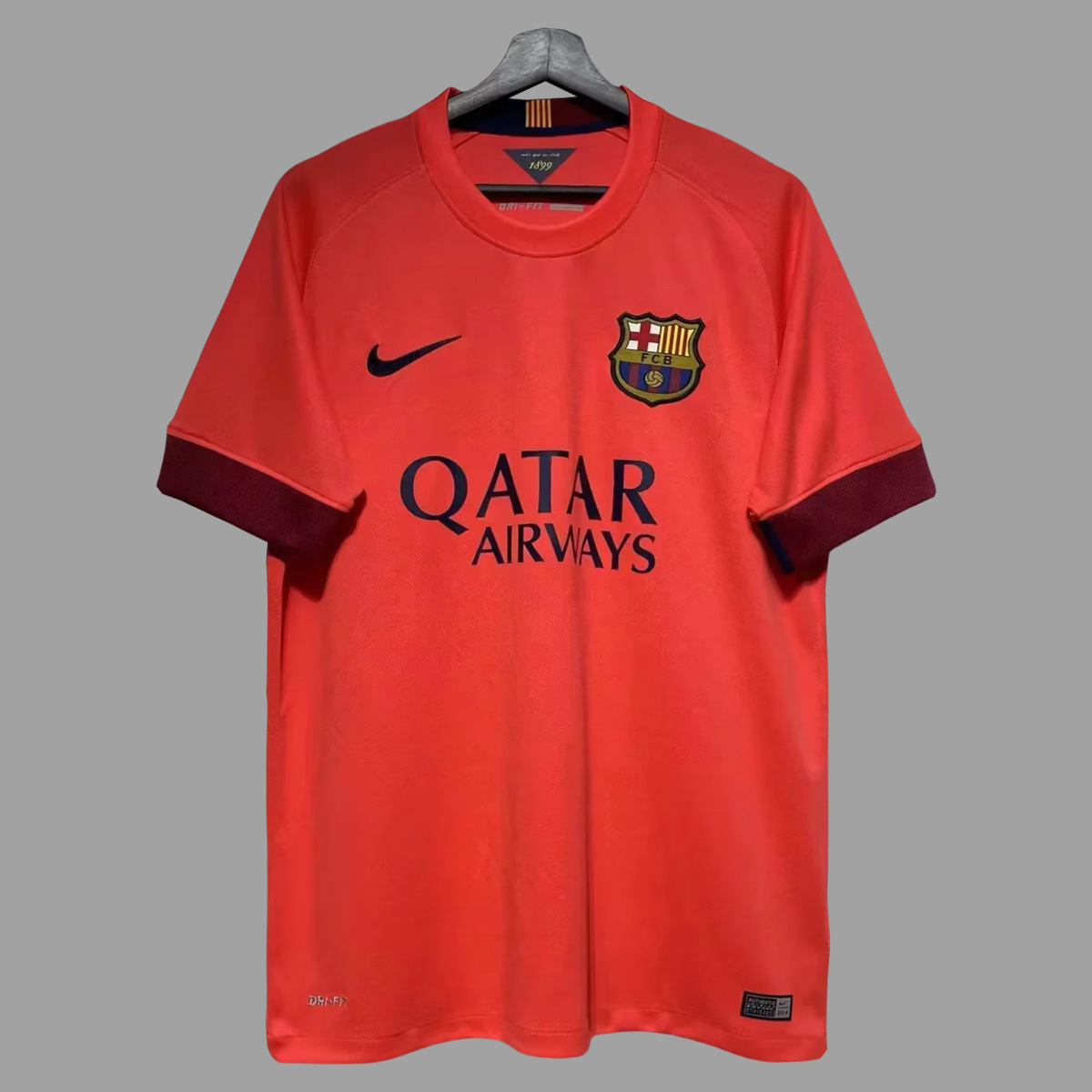 Camisa Retrô Barcelona Away Neymar Jr. 11, Messi 10, Suárez 9 - 2014/2015 Nike