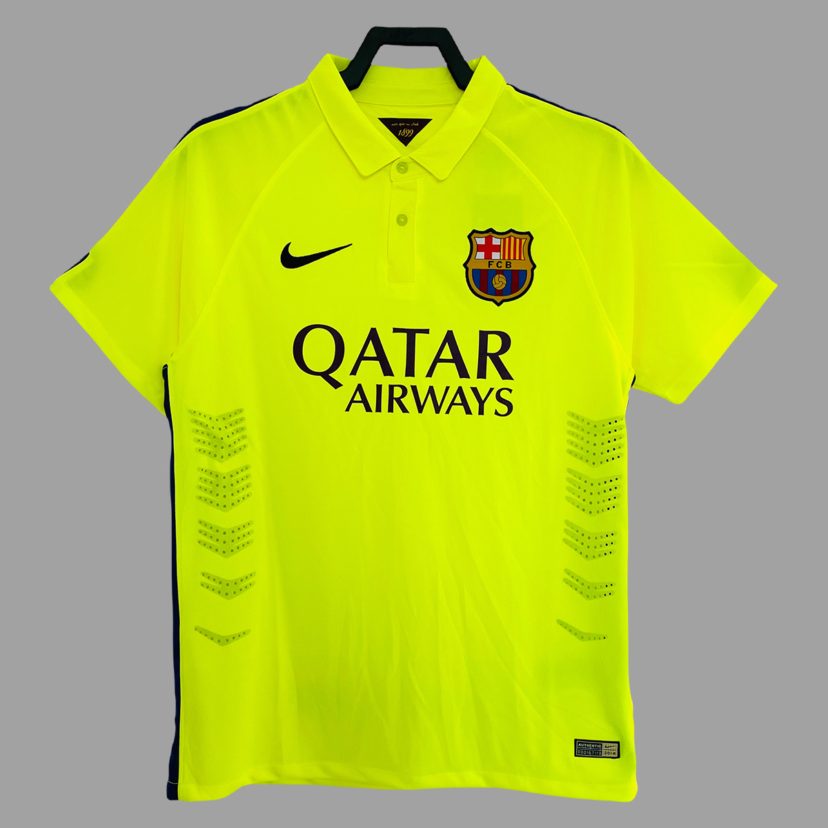 Camisa Retrô Barcelona Third Neymar Jr. 11, Messi 10, Suárez 9 - 2014/2015 Nike