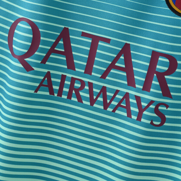 Camisa Retrô Barcelona Away Neymar Jr. 11, Messi 10, Suárez 9 - 2016/2017 Nike - Imagem 5