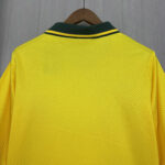 Camisa Retrô Clássica Seleção Brasileira Brasil – Bordada – Manga Longa – Umbro – Amarela – 1994 - Imagem 8