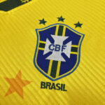 Camisa Retrô Clássica Seleção Brasileira Brasil – Bordada – Manga Longa – Umbro – Amarela – 1994 - Imagem 6