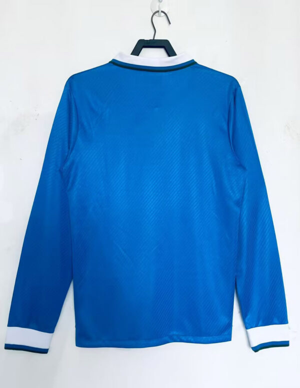 Camisa Retrô Clássica Seleção Brasileira Brasil – Veludo – Manga Longa – Umbro – Azul – 1994 - Imagem 7